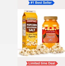 Popcorn Seasoning Salt 35oz Coconut Oil 32oz Combo Kit Buttery Movie Theater