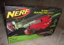 NERF 5-DISC RAPID RELOAD VORTEX VIGILON  32215 LONG RANGE DISC TECH 2011