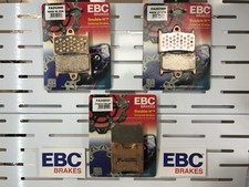 YAMAHA XJR1300 BRAKE PADS FULL SET FRONT AND REAR 2002 TO 2014 EBC SINTERED