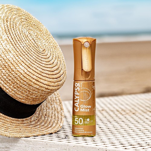 Calypso Glow Mist SPF50 | Radiant Skin Glow Finish, Protective Sun Spray - Picture 7 of 9