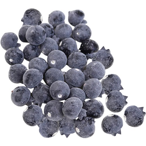 50Pcs Fake Blueberries Model Simulation Artificial Blueberry Decorations Decor - 第 5/12 張圖片