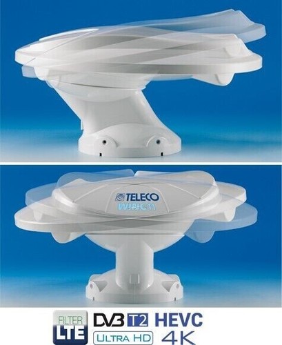 Antena TV TDT Omnidireccional Teleco Wing Blanca 26dB 12V 24V Amplificada Camper - Imagen 2 de 2