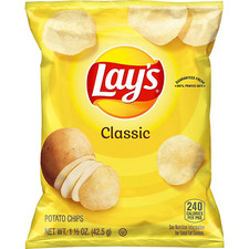Lay's Classic Potato Chips, 1.5 Ounce Pack of 64