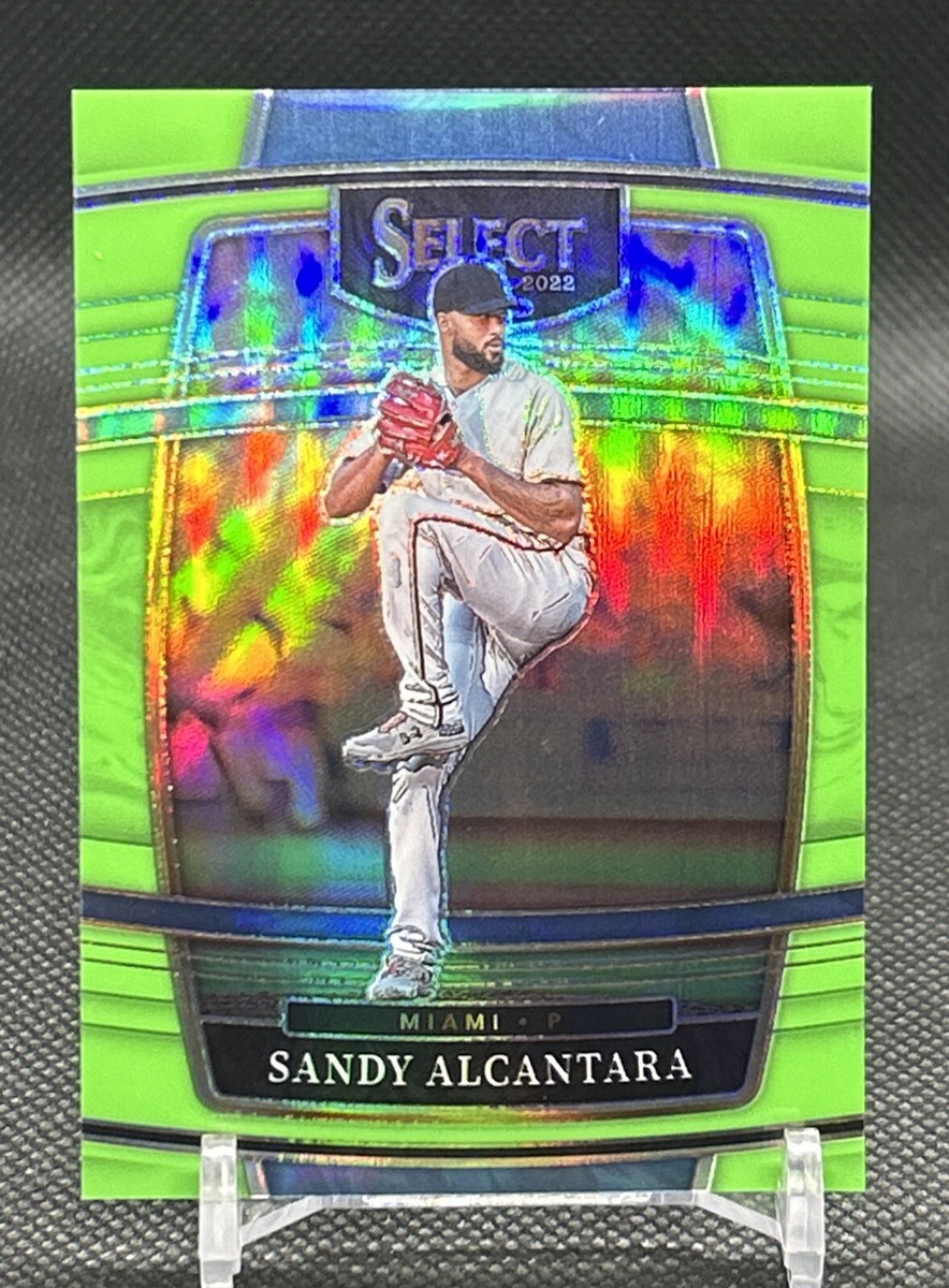 サイモンアルカンタラ 2022 Panini Select Neon Green Sandy Alcantara /99 #62 Miami