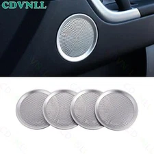 For Discovery Sport 2015-2019 Silver Aluminum Inner Door Speaker Ring Horn Cover