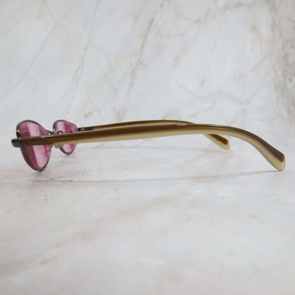 Bebe Sissy Suntan Sunglasses Frame Women's Gray Metal Oval Full Rim 50-19-140 - Image 3 of 4