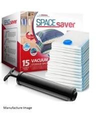 Variety 15 Pack - Spacesaver Vacuum Storage Bags Save 80% on Clothes Storage