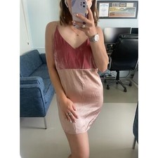 Reformation Velvet Silk Mini Slip Dress X-Small