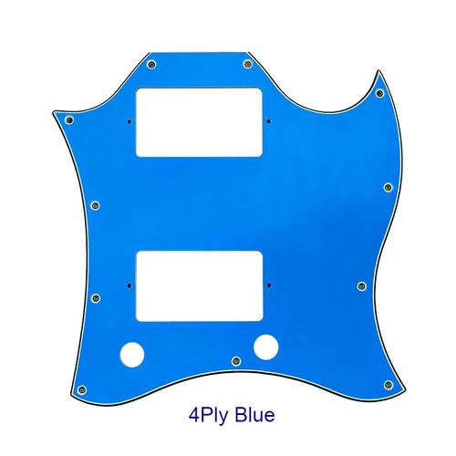 For US Gibson SG  Full Face Guitar pickguard With PAF Humbucker, 4Ply Blue