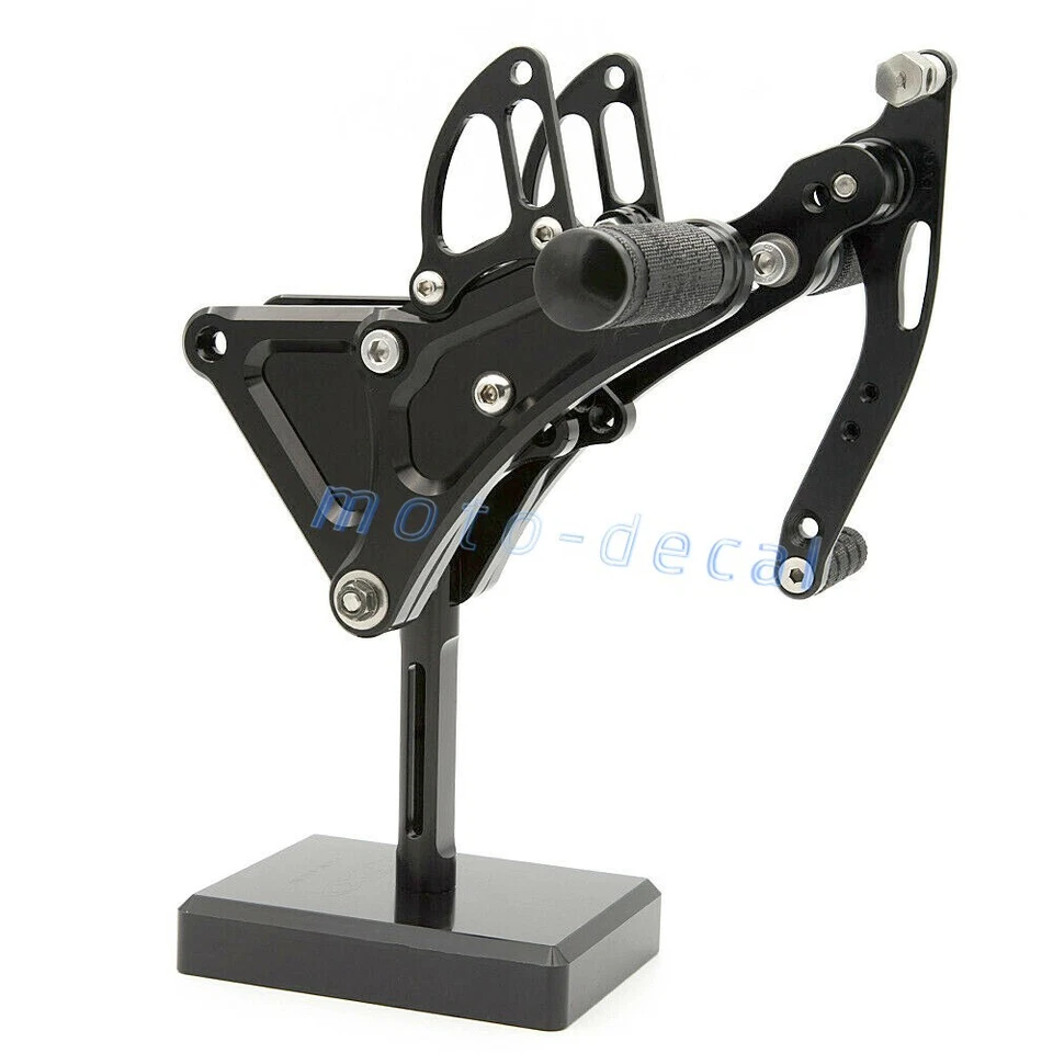 数控齿轮脚凳套装适用于 Buell XB9R XB9S 后踏板移位黑色 — 第 4/4 张图片