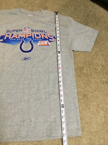 *NWT* VTG Indianapolis Colts T-Shirt Super Bowl XLI Champs Football Mens Large - Picture 3 of 5