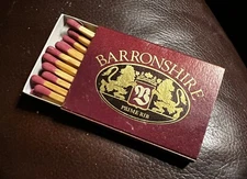 Barronshire Steak House, Las Vegas, Nevada, Full Unstruck Matchbox