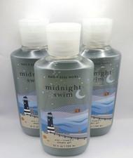 BATH AND BODY WORKS MIDNIGHT SWIM BODY WASH 10 FL OZ SET OF 3 
