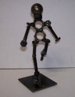 Welded Metal Nut Bolt Sculpture by Nutz & Boltz & Attitude Inline Skater #215 — photo 2