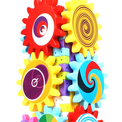 DIY Spinning Gear Building Blocks Interlocking Learning Toys Kid Christmas Gift - Picture 9 of 16