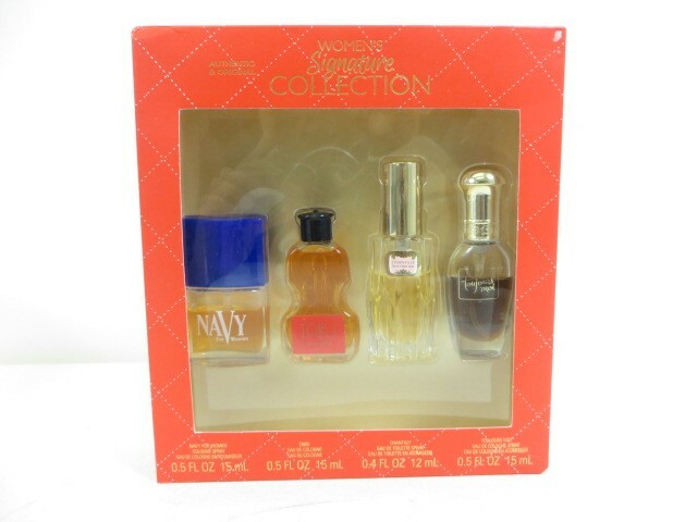 Women's Signature Collection Perfume Set Of 4 ﻿: Navy, Tabu