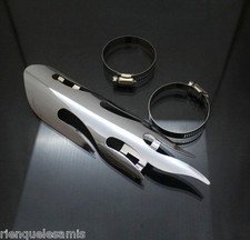 Cache protége pot / Pare chaleur " Flamme N° 2 " pour moto custom - NEUF