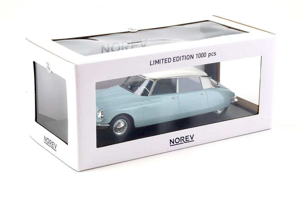 1:18 Norev Citroen DS 19 Blu Chiaro E Bianco 1959 - Immagine 4 di 4