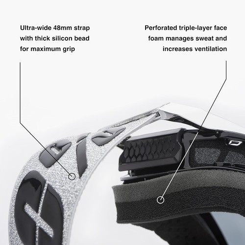 100% Armega Goggle CW2 Clear Lens Premium Protective Sport Goggles with Ultra H - Picture 4 of 5