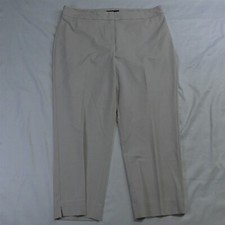 Talbots 14 Khaki Curvy Slim Ankle Vented Cuff Womens Dress Pants
