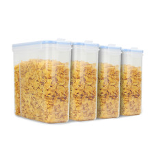 Cereal Containers Airtight Food Storage Set of 4  Kitchen Accessories Pukkr