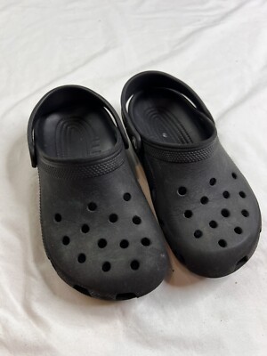 Crocs Kids Size J2 Shoes Rubber Clogs Fleece Lined Slip On Boys Girls L010125