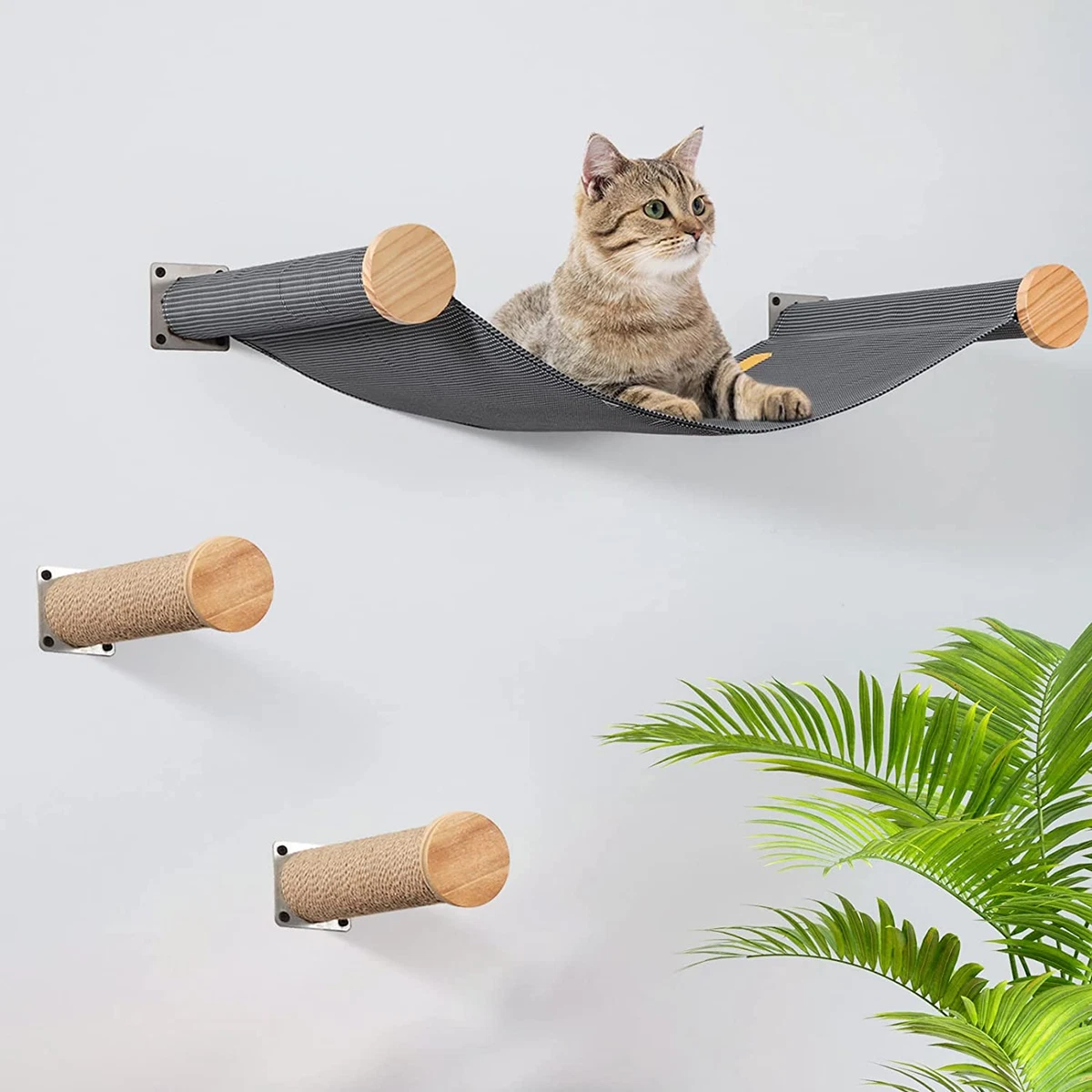 Wall mounted top cat hammock