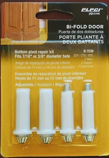 PLPCI Bi-fold door Bottom Pivot Repair Kit N7538 Fits 7/16 Or 3/8 Hole
