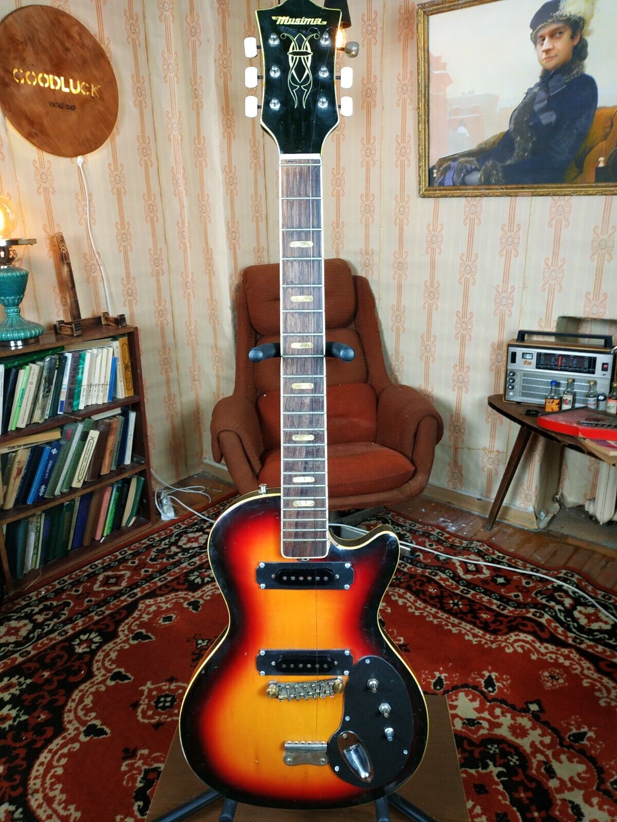 Musima Deluxe 25K GDR Rare Vintage Electric Guitar USSR DDR Les Paul