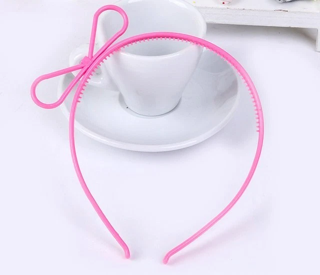 100 Mixed Color Plastic Bows Hair Tiara Princess Headband Hair band Party Favors - Image 2 of 3