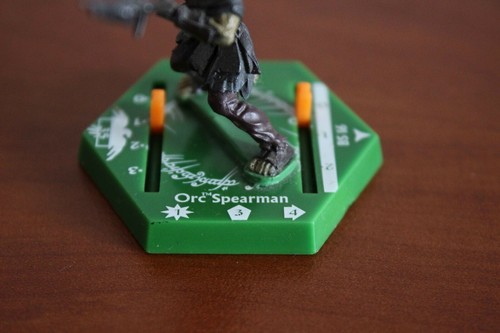 Lord of the Rings LOTR TMG Hex Combat Game Piece - Orc Spearman BS16 - Picture 2 of 5