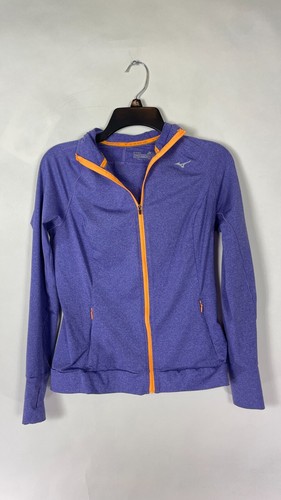 Mizuno Womens Lightweight Full Zip Jacket Purple Define Size Small