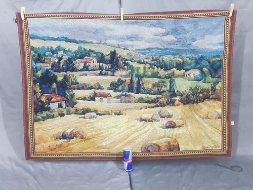 Vintage French Beautiful Landscape Scene Wall Hanging Tapestry 129x91 cm