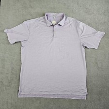 Peter Millar Summer Comfort Polo Shirt Mens XXL Purple Stretch Golf Activewear