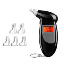 ALCOHOL BREATHALYZER TEST PORTABLE KEYCHAIN CAR INDICATOR METER