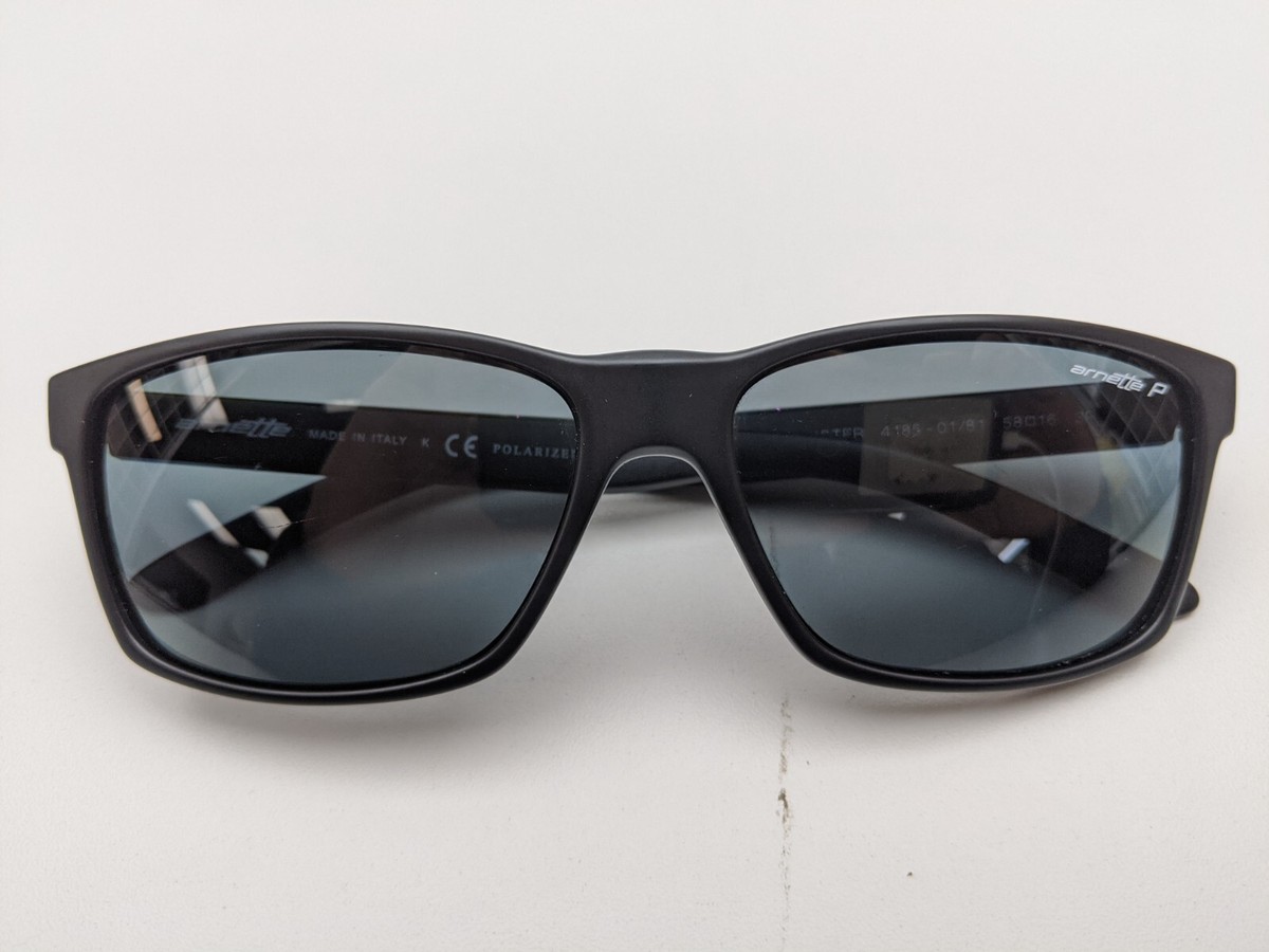 An4185 Made In Italy! Arnette SLICKSTER AN4185-01/81 Polarized