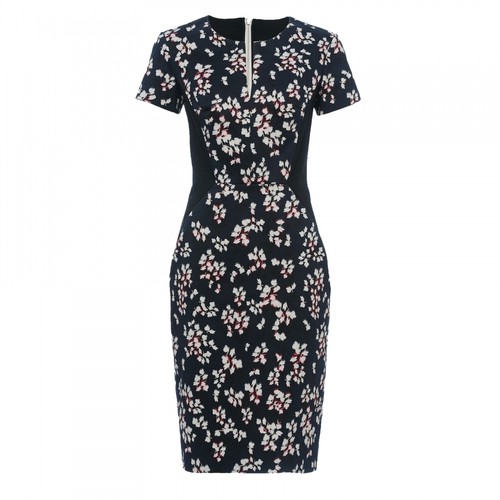 Baumwollkleid Damen French Blue Connection Multi Eva Kurzarm Utility qHwgvWB1w