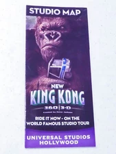 2010 Universal Studios Hollywood summer studio map featuring King Kong 360-3D