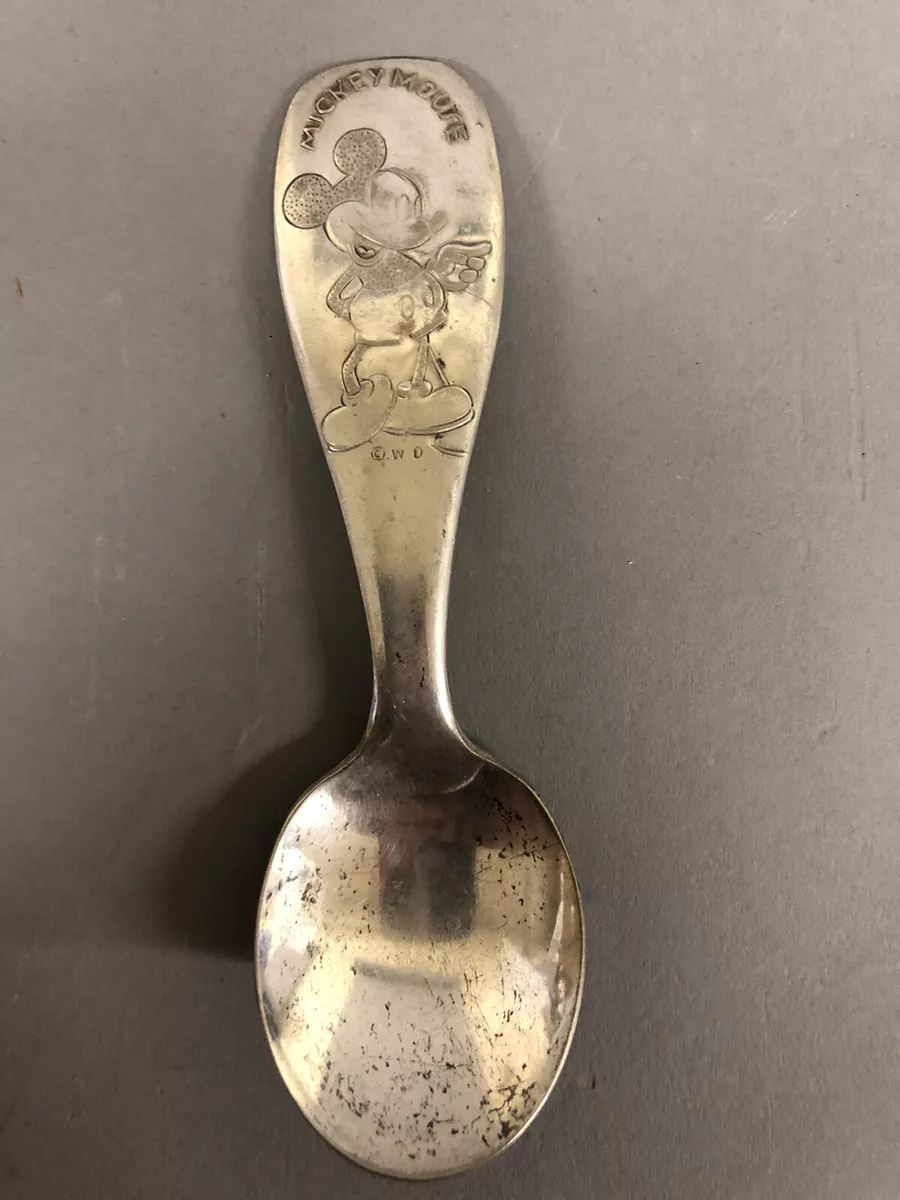 Vintage mickey mouse silverware sale