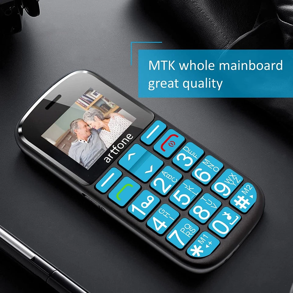 Seniorenhandy,Rentner Handy mit Großen Tasten,SOS Mobiltelefon,Großtastenhandy - Bild 3 von 4