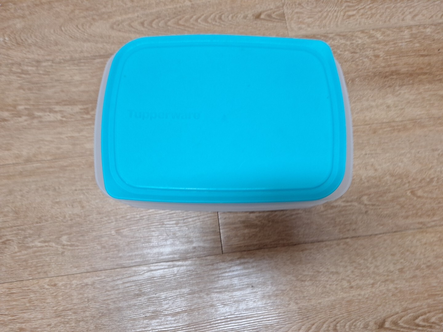 Tupperware Fridge Stack-able Deli Container With Grid Insert Teal 5 Pieces