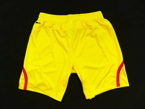 VINTAGE YELLOW FOOTBALL SHORTS LIVERPOOL LFC WARRIOR 2014/15 AWAY SIZE: LARGE - Picture 6 of 6