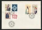 SWEDEN 1979, TRADITIONAL WOMEN'S COSTUMES AND JEWELRY, Scott 1304-1309 on F.D.C.
