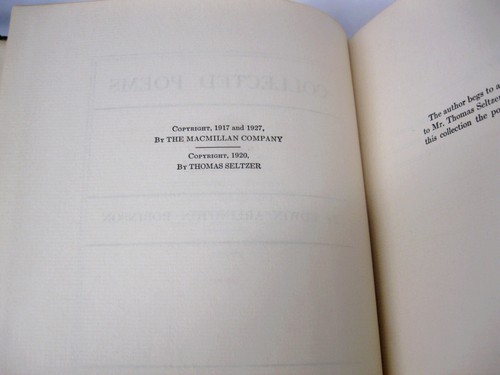Collected Poems SIGNED by Edwin Arlington Robinson ltd #8/300 Dunster House - Picture 16 of 17