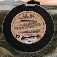 Sephora Matte Perfection Powder Foundation - 22 Cool Beige - Full Size