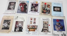 Lot of 10 Various Sewing Patterns Dolls Baskets Quilts Wall Hangings Appliques