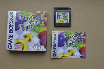 Lot de 4 jeux de gameboy color et gameboy advance retro en boite