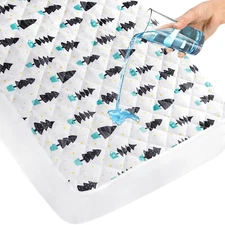Mattress Crib Toddler Bed Baby Waterproof Quilted Comfort Sleep Cushion Pad