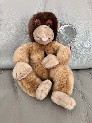 Beanie Coca-Cola Affe Plüschtier Kuscheltier 1999 neuwertig mit Flasche & Etikett