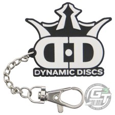 Dynamic Discs DD LOGO Disc Golf Keychain - BLACK / WHITE